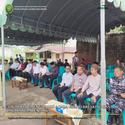 Dr. MAHAR MENGHADIRI ACARA GROUND BREAKING KANTOR MUI KABUPATEN SIKKA