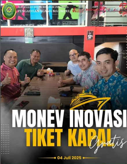 TEKANKAN KEBERLANJUTAN INOVASI BAGI MASYARAKAT KEPULAUAN, PA MAUMERE ADAKAN MONEV INOVASI TIKET KAPAL GRATIS BERSAMA STAKEHOLDER PERIODE SEMESTER 1 TAHUN 2025