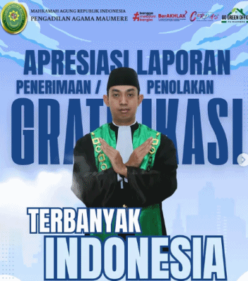 KETUA PA MAUMERE LAPORKAN PULUHAN GRATIFIKASI KE KPK, RAIH PENGHARGAAN TERBANYAK SE-INDONESIA
