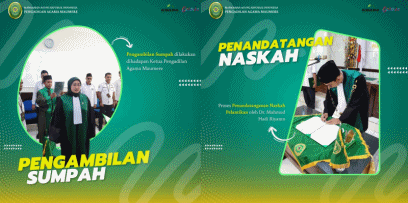 SELAMAT DAN SUKSES' ATAS PELANTIKAN HAKIM PENGADILAN AGAMA MAUMERE