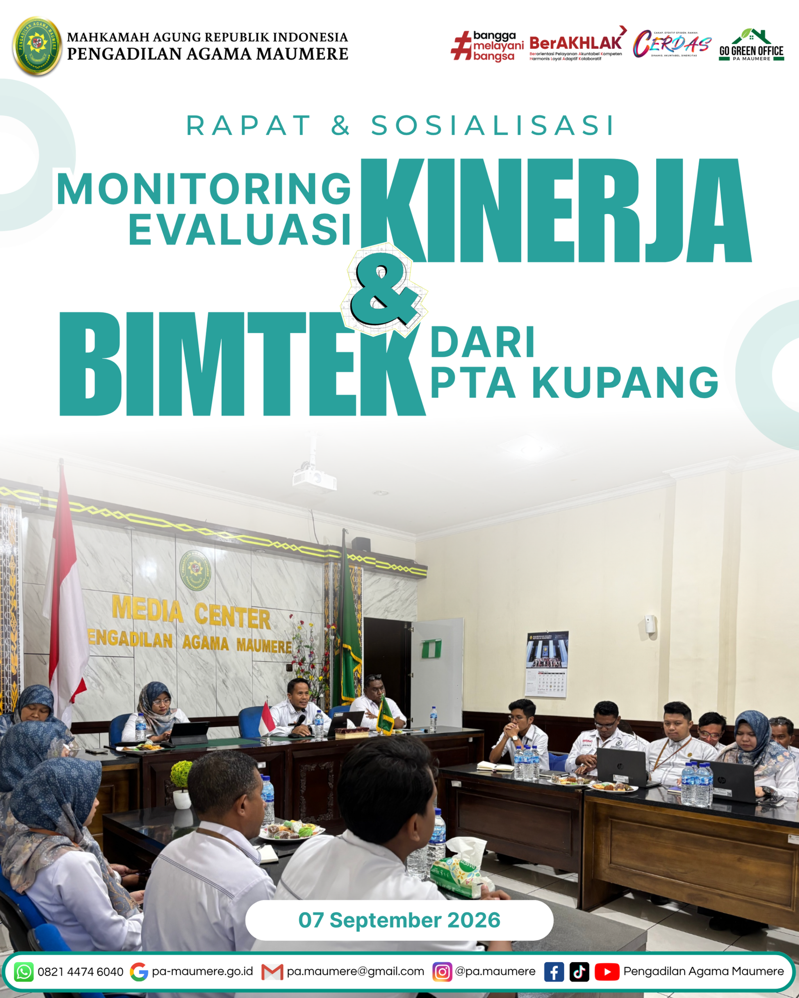 Rapat monev agustus